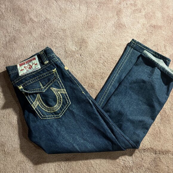 Vintage Made In USA‎ True Religion Size 36 34 Jeans - Picture 1 of 5